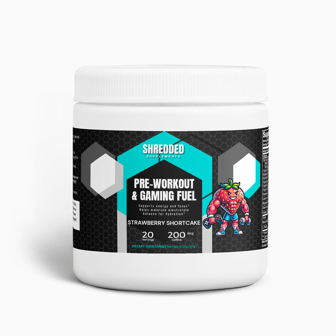 Pre-workout and Gaming Fuel Strawberry Shortcake